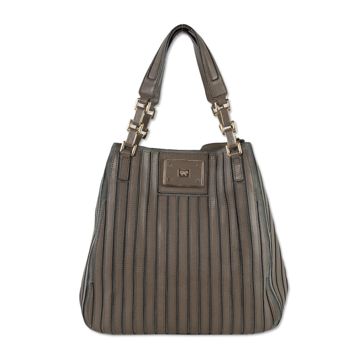 Anya Hindmarch Belvedere Grey Leather Tote