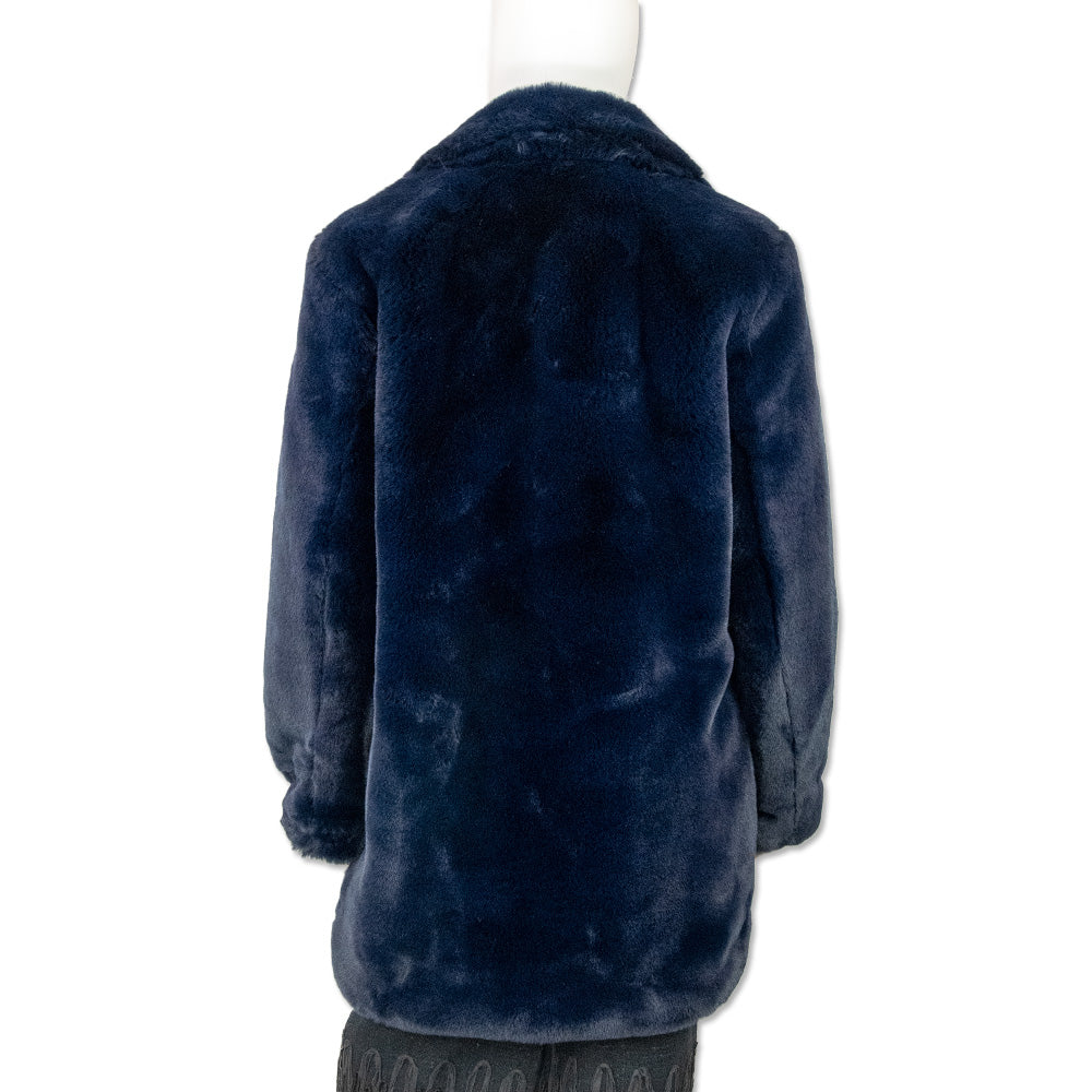 Apparis Steffi Royal Blue Faux Fur Coat