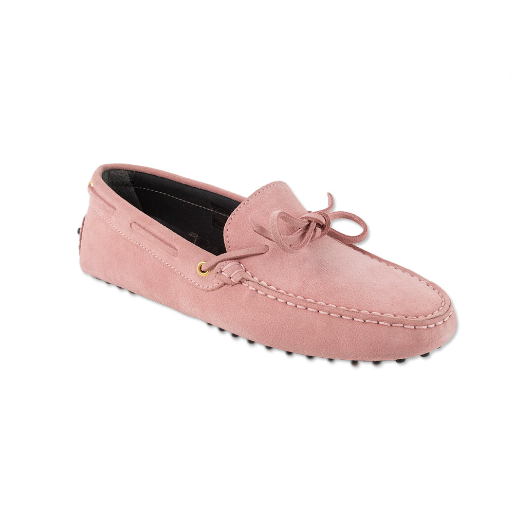 Aurelien Pink Suede Round Toe Loafer