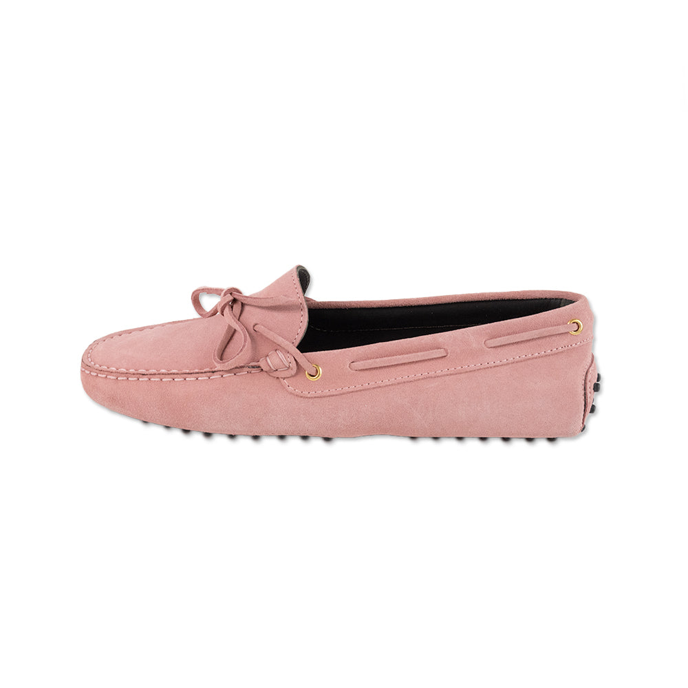 Aurelien Pink Suede Round Toe Loafer