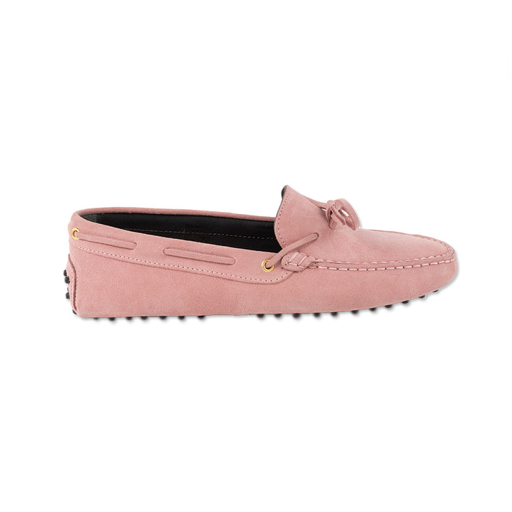 Aurelien Pink Suede Round Toe Loafer