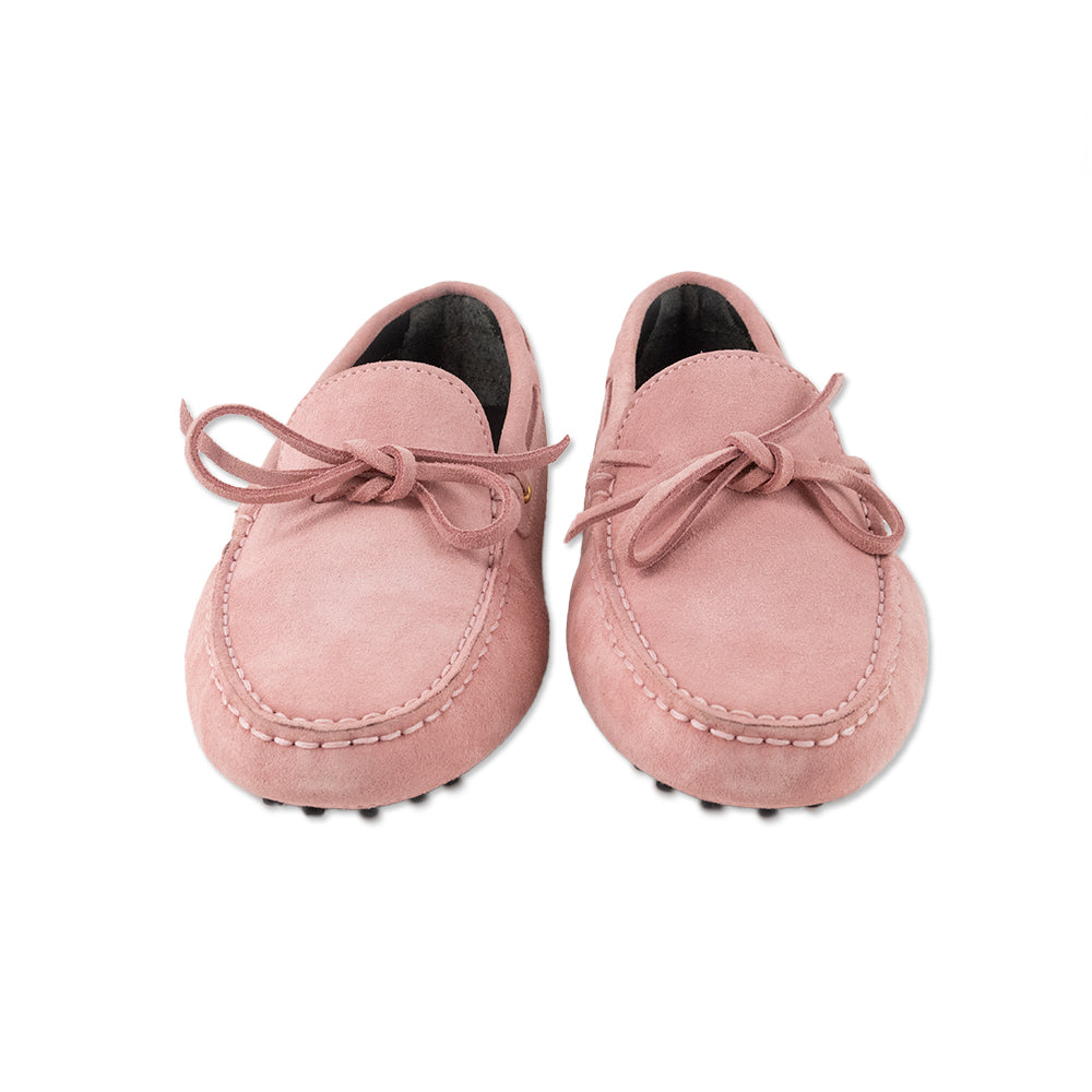 Aurelien Pink Suede Round Toe Loafer