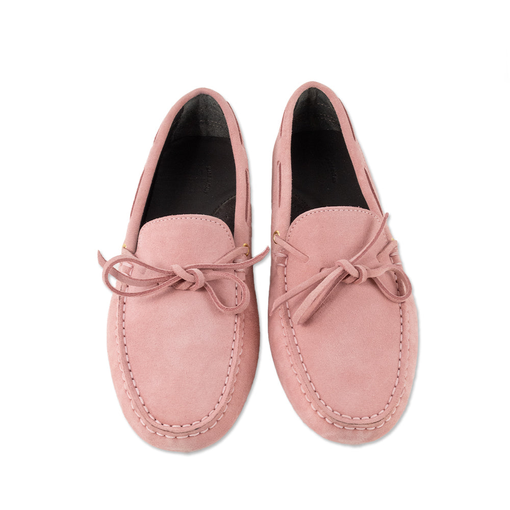 Aurelien Pink Suede Round Toe Loafer