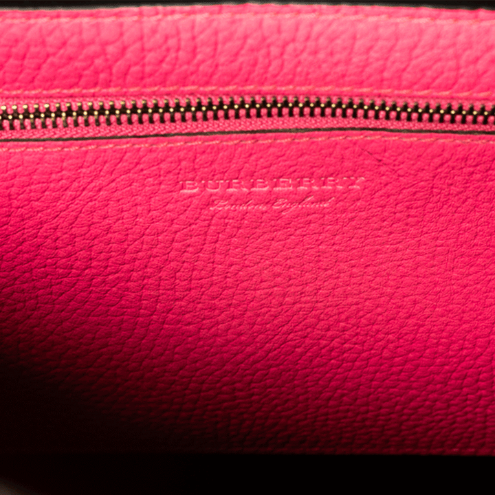 BURBERRY REMINGTON HOT PINK LEATHER TOTE