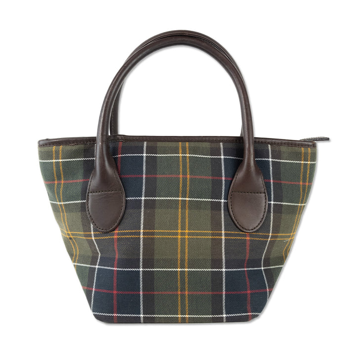 Barbour Tartan Canvas Mini Tote