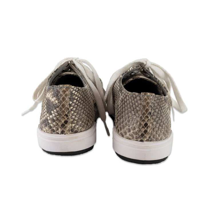 Beirn Python Leather Low Top Sneakers