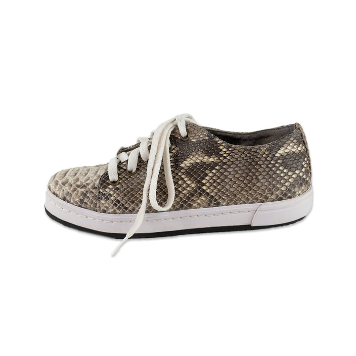 Beirn Python Leather Low Top Sneakers