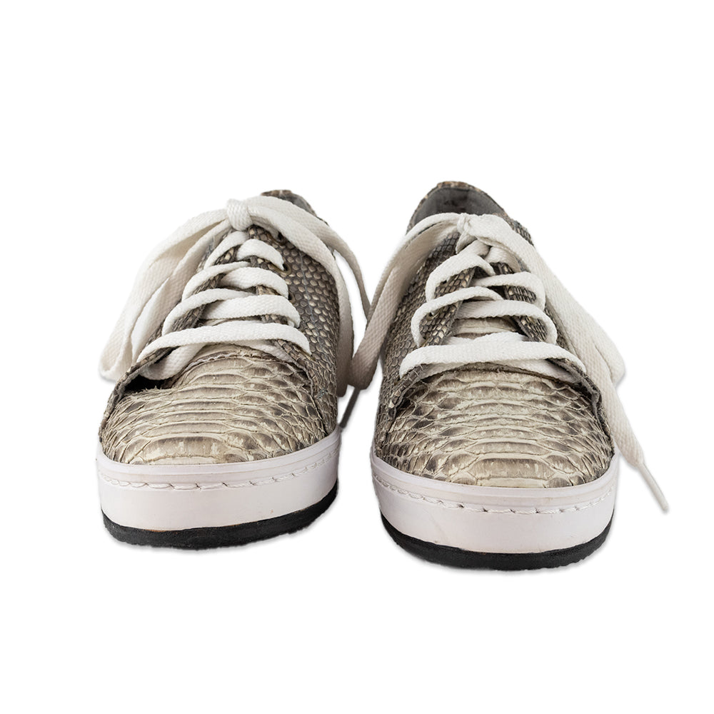 Beirn Python Leather Low Top Sneakers