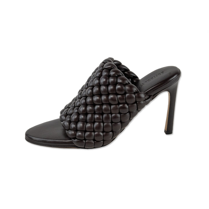 Bottega Veneta Nappa Padded Intreccio The Curve Heels