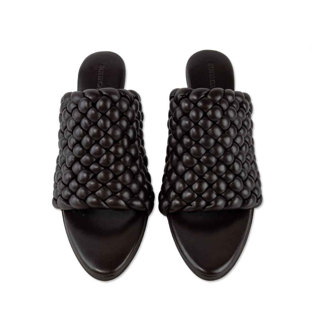 Bottega Veneta Nappa Padded Intreccio The Curve Heels