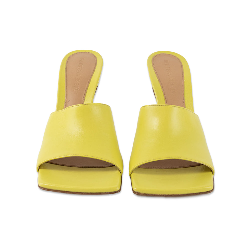 Bottega Veneta Yellow Leather Stretch Mule