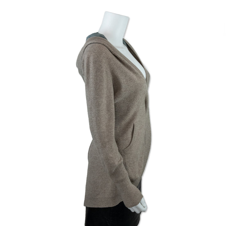 Brunello Cucinelli Cashmere Front Zip Hooded Sweater