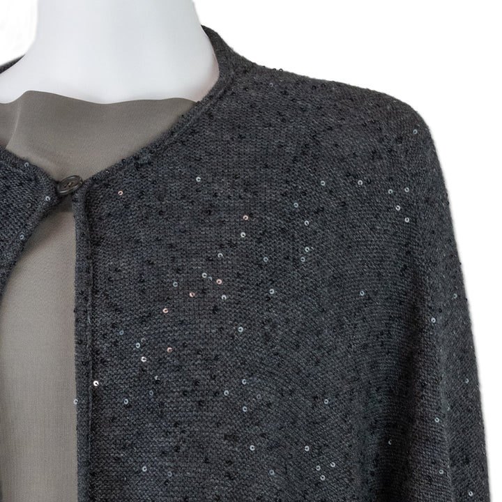 Brunello Cucinelli Cashmere Sequin Cape