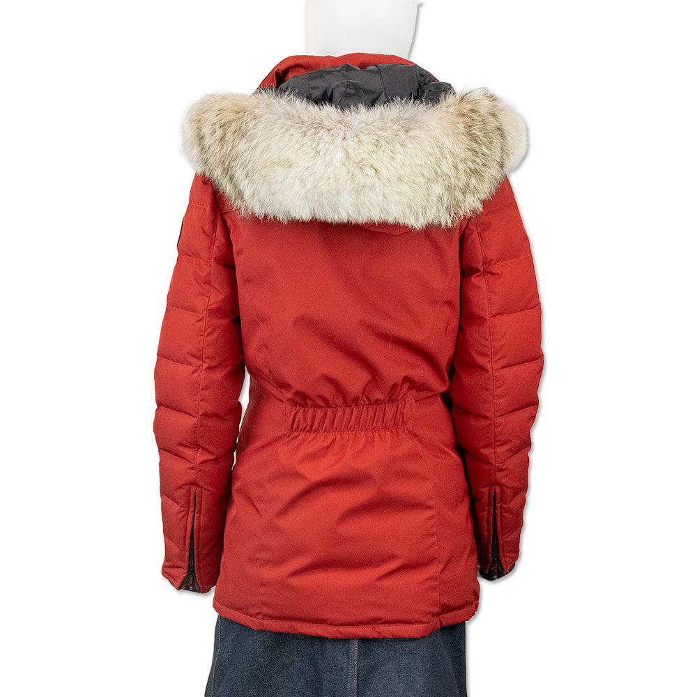 Canada Goose Red Parka with Fur Trim