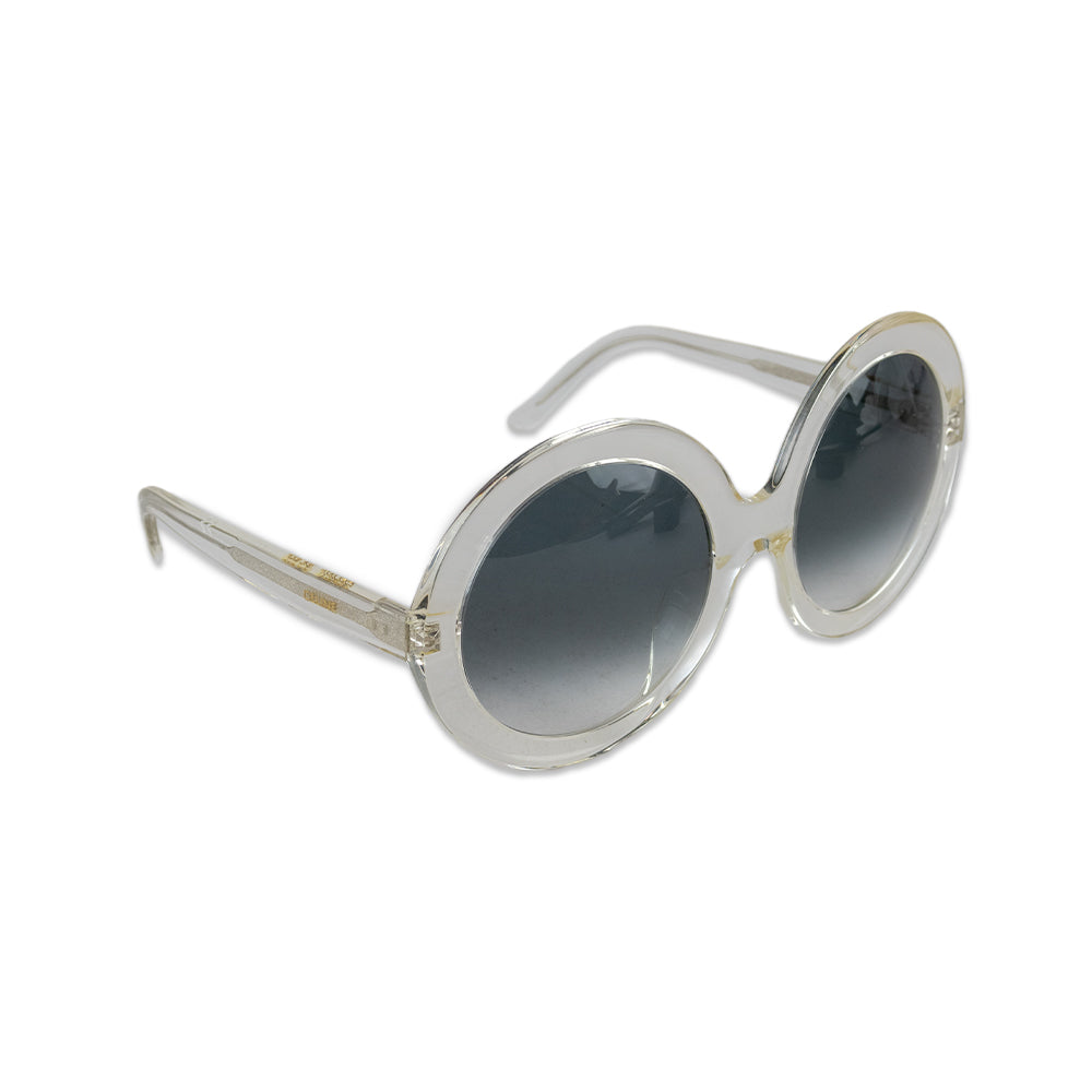 Celine Clear Oversized Circle Sunglasses