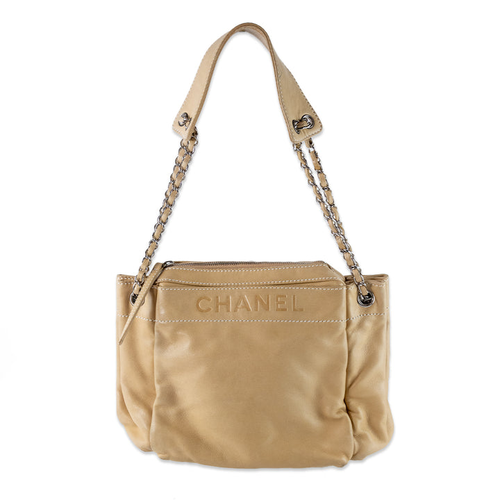 Chanel Beige Leather Rock n
 Chic Handbag