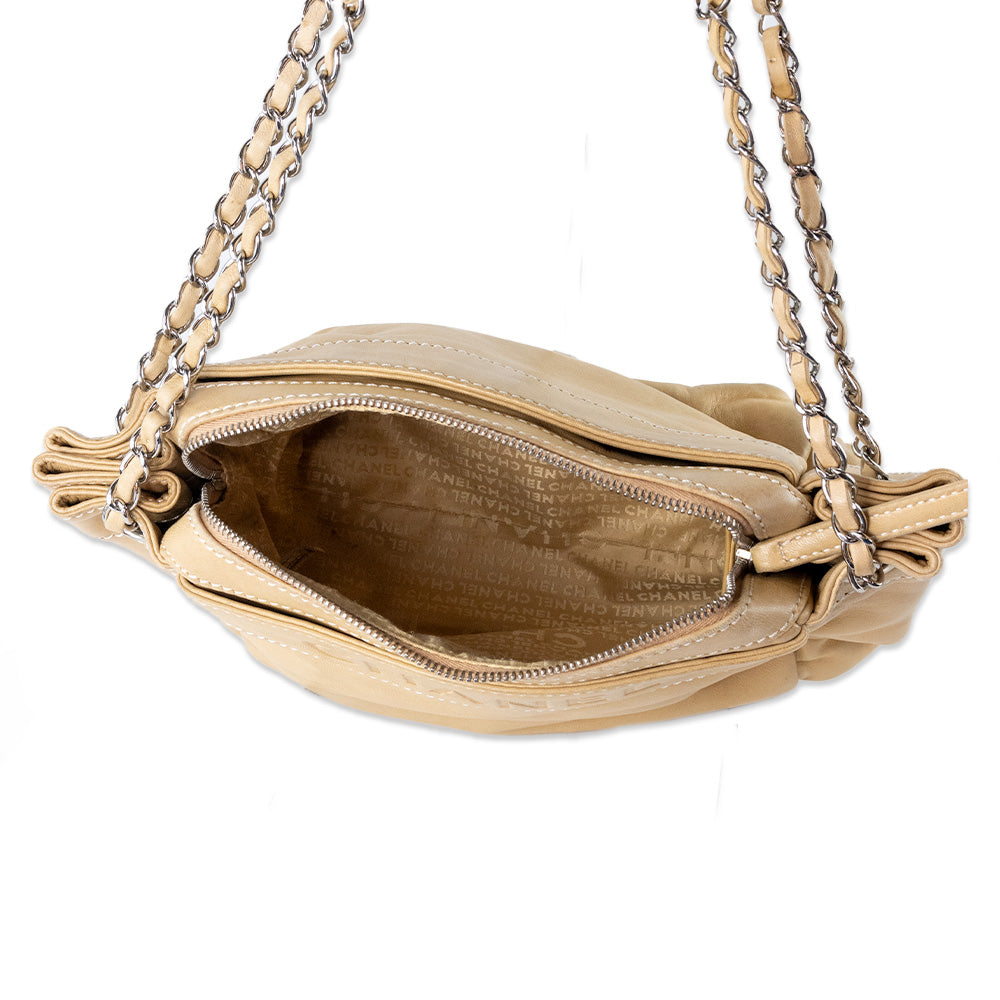 Chanel Beige Leather Rock n
 Chic Handbag