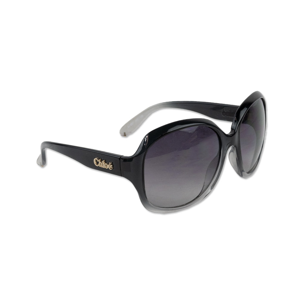 Chloe Gray Gradient Oversized Sunglasses