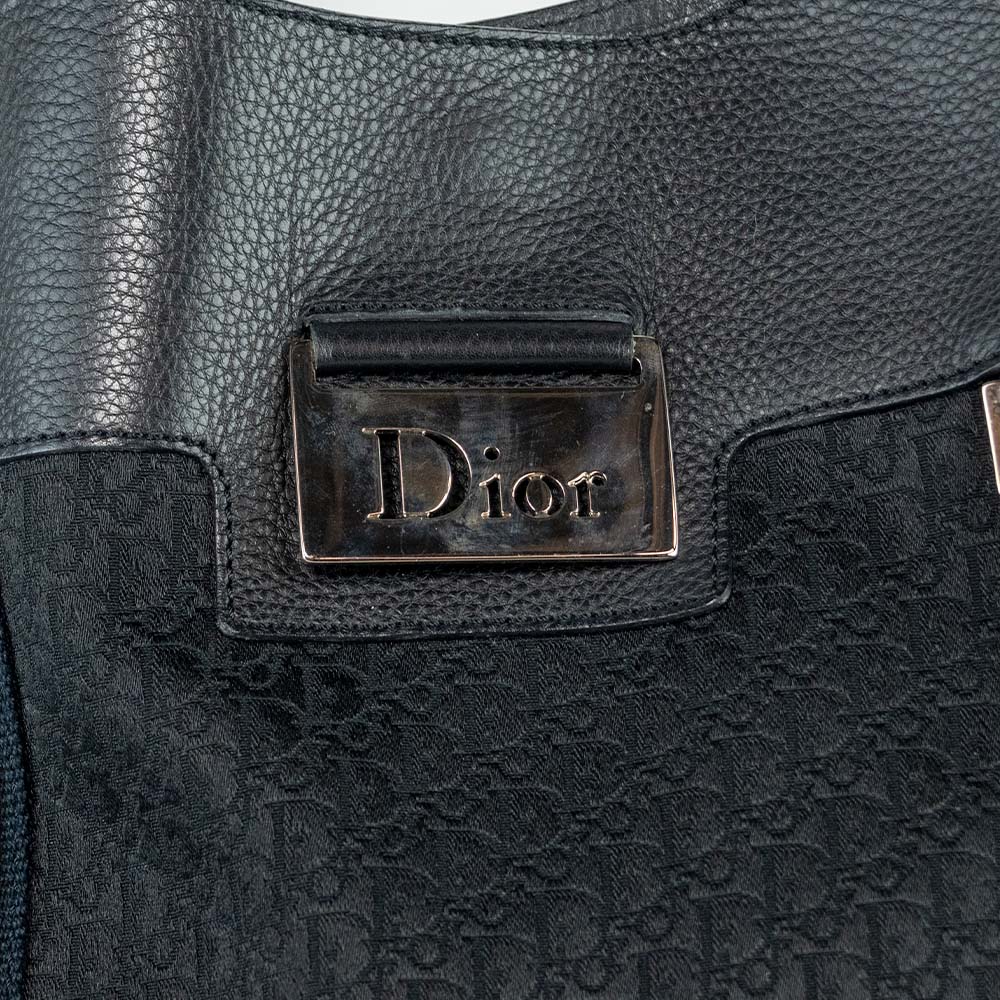 Christian Dior 2006 Diorissimo Street Chic Trotter Monogram Canvas Tote Bag