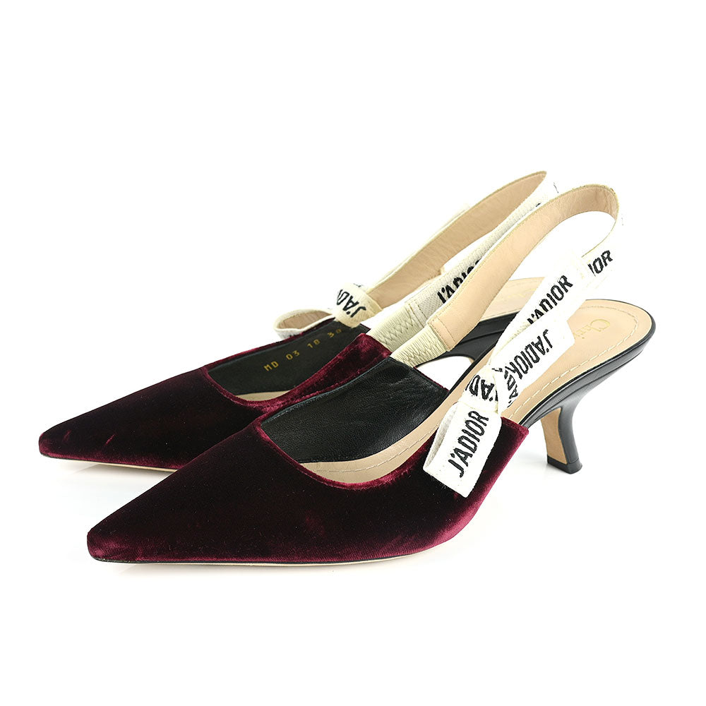 Christian Dior Amarante Velvet J
ADIOR Slingback Pumps