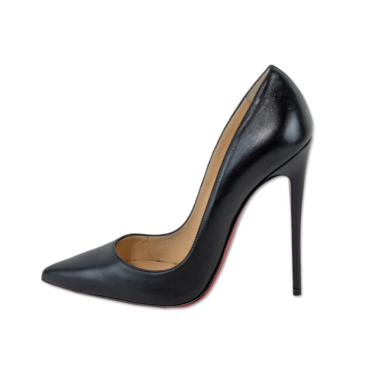 Christian Louboutin So Kate 120 Black Leather Pumps