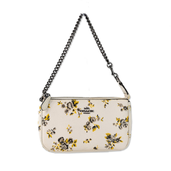 Coach Black Hardware Small Floral Print Handbag