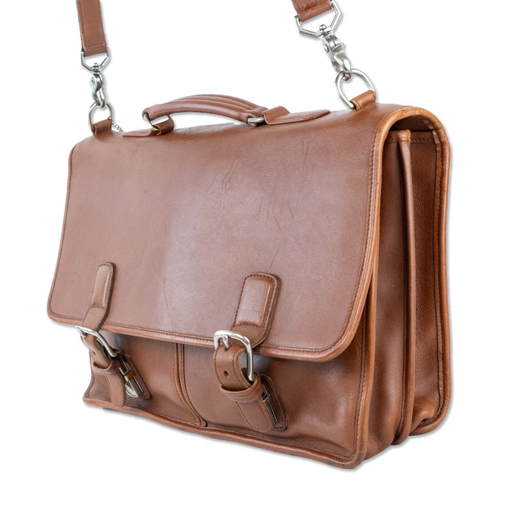 Coach Brown Leather Messenger Bag