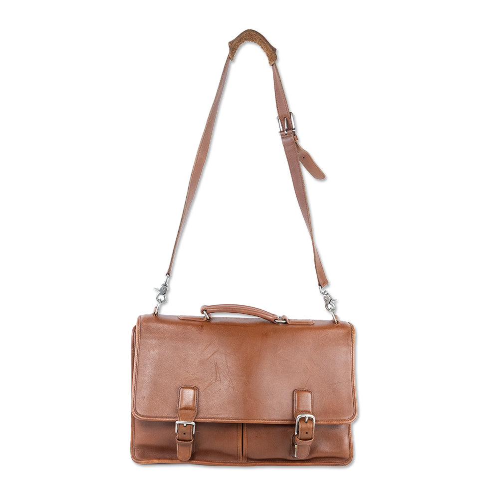 Coach Brown Leather Messenger Bag