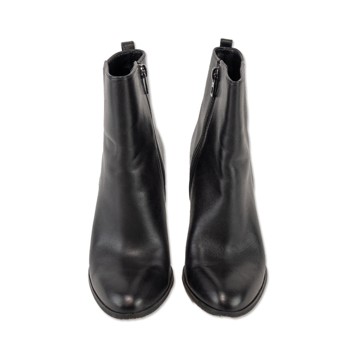 Coach Jemma Black Leather Ankle Booties