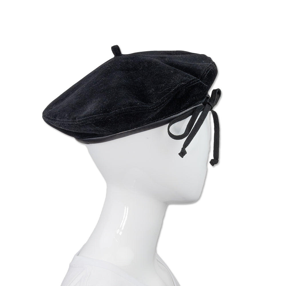 Eric Javits Black Velvet Beret