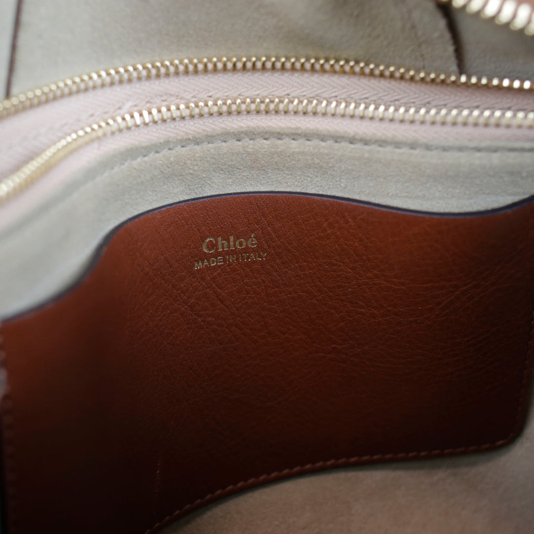 Chloe Brown Leather Hayley Hobo Bag