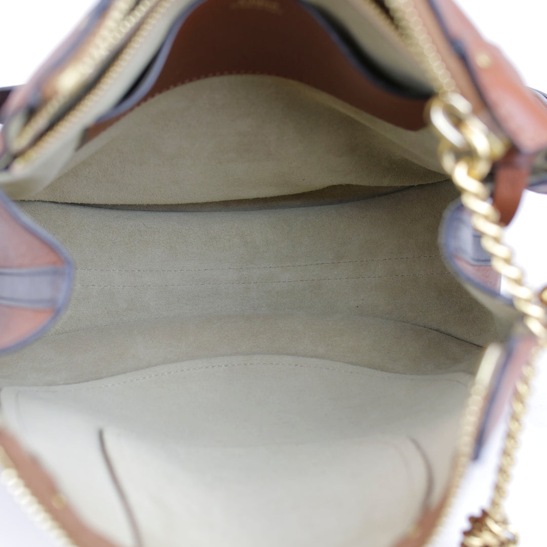 Chloe Brown Leather Hayley Hobo Bag