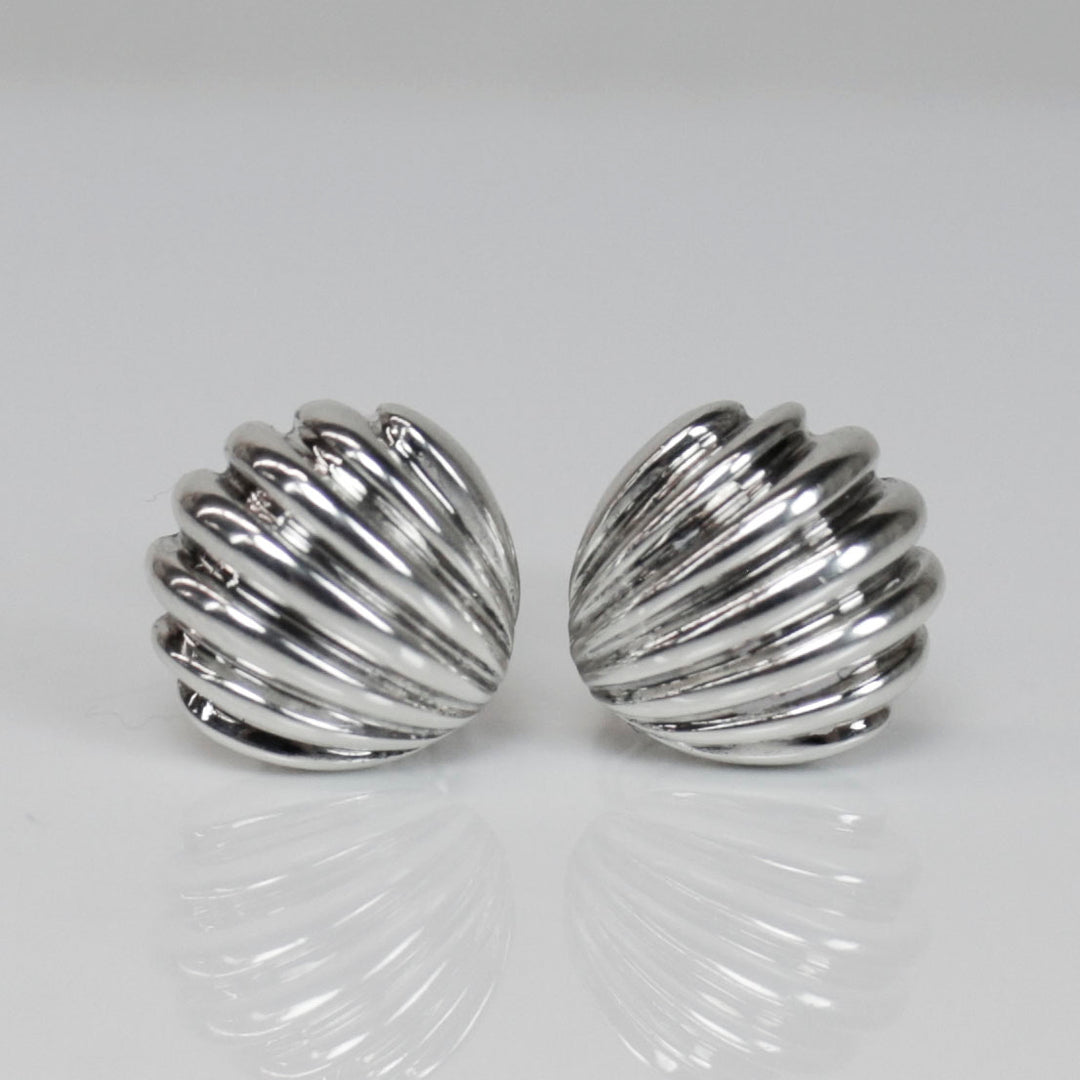 Tiffany 
Co. Sterling Silver Shell Cufflinks