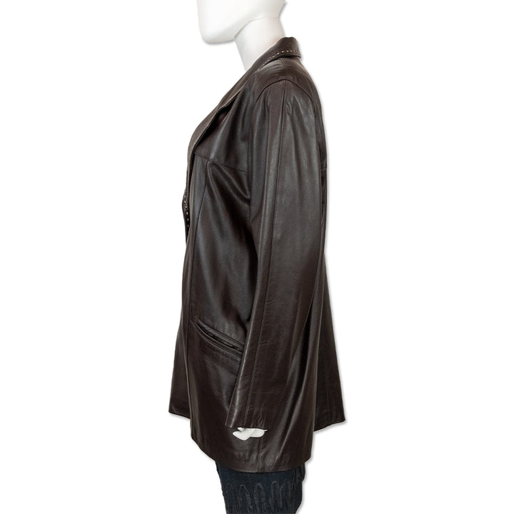 Dero by Rocco D
Amelio Brown Leather Trench Coat