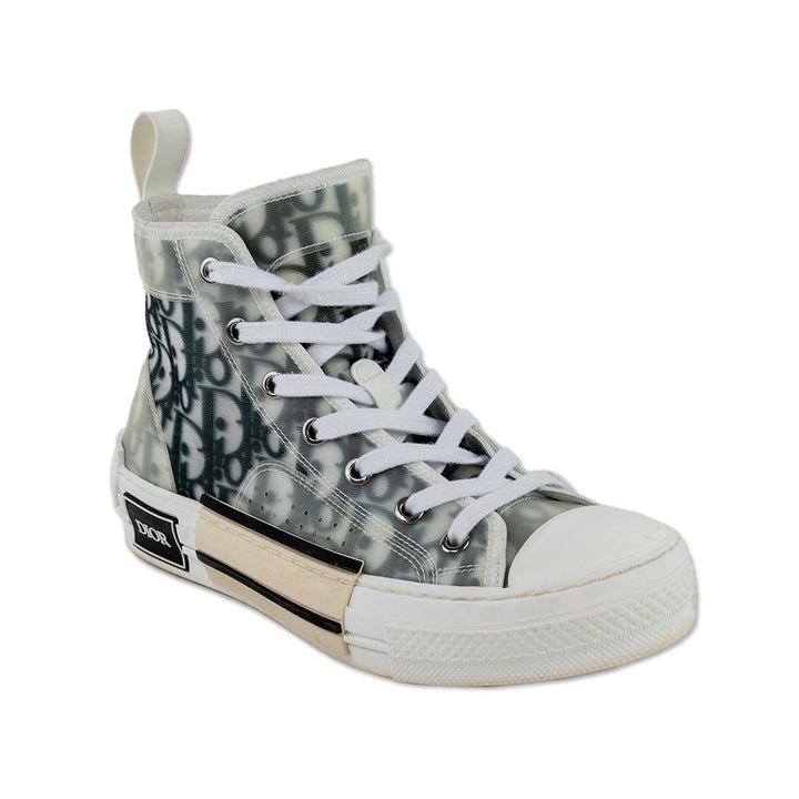 Dior 2021 PVC Logo High Top Sneakers