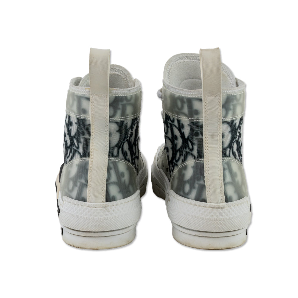 Dior 2021 PVC Logo High Top Sneakers