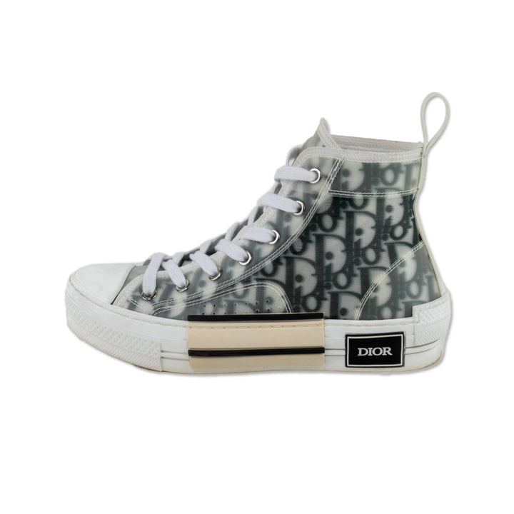 Dior 2021 PVC Logo High Top Sneakers