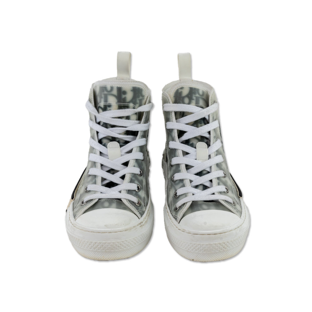 Dior 2021 PVC Logo High Top Sneakers