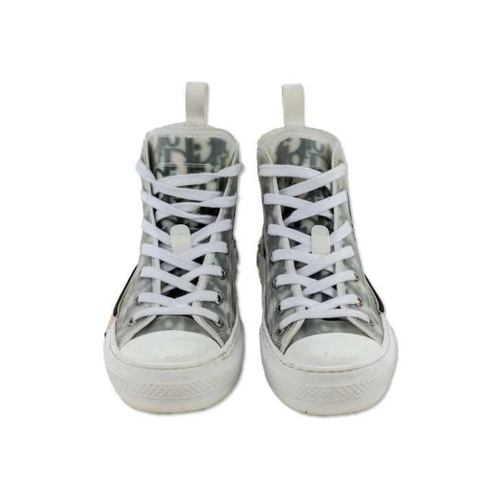 Dior 2021 PVC Logo High Top Sneakers