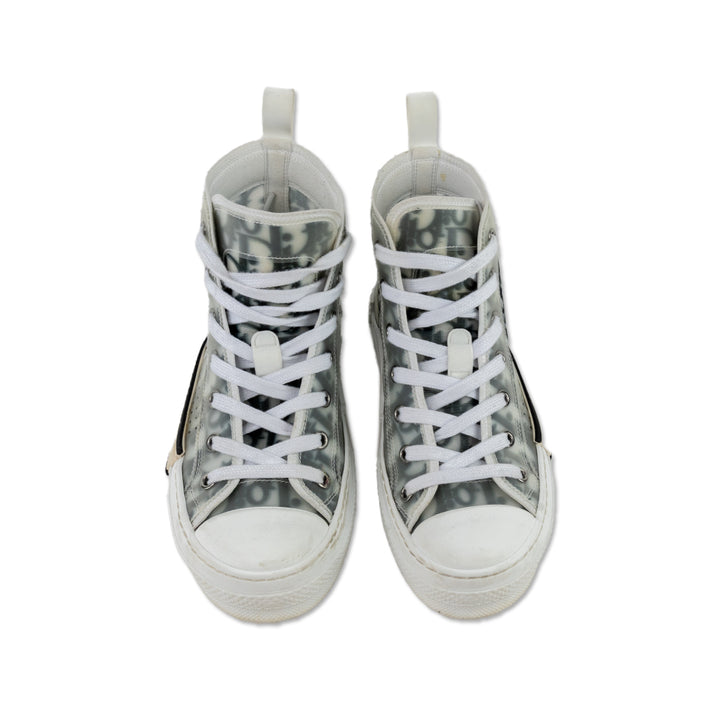 Dior 2021 PVC Logo High Top Sneakers