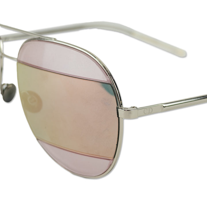 Christian Dior DiorSplit1 Pink Aviator Sunglasses