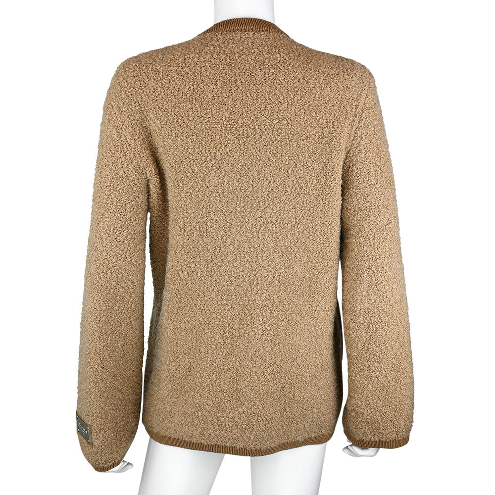 Dolce 
Gabbana Tan Cashmere 
Wool Teddy Jacket