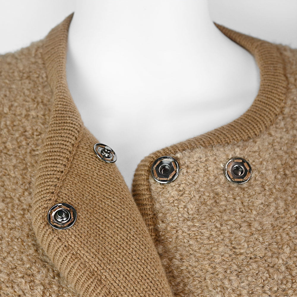 Dolce 
Gabbana Tan Cashmere 
Wool Teddy Jacket