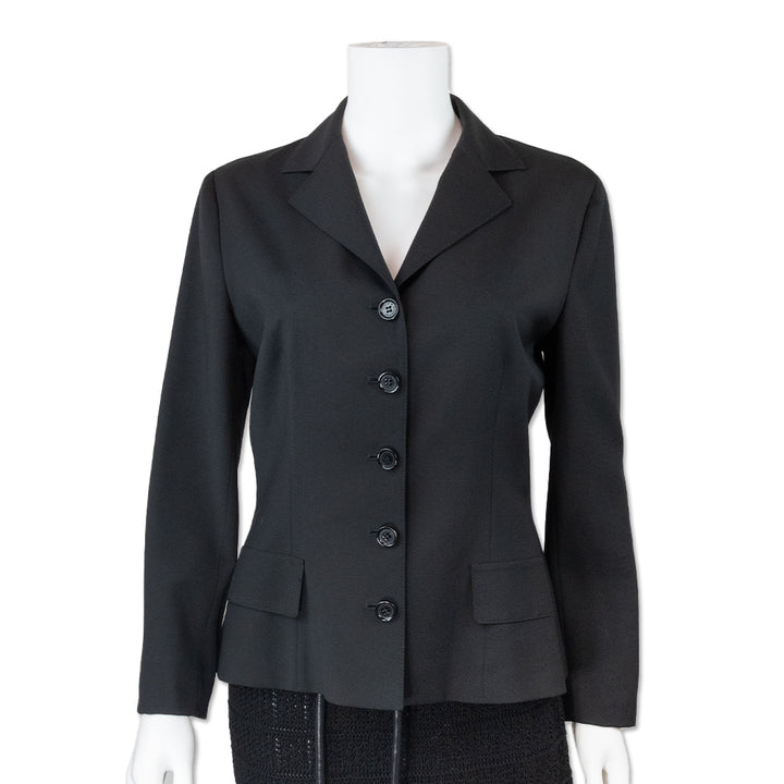 Dolce 
Gabbana Black Single Breasted Blazer