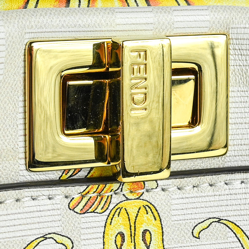 Fendi Fendace FF Baroque Mini Peekaboo Satchel