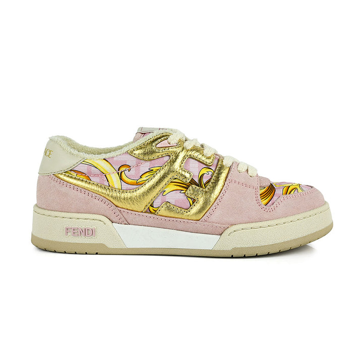 Fendi Fendace Pink 
Gold Match Chunky Sneakers