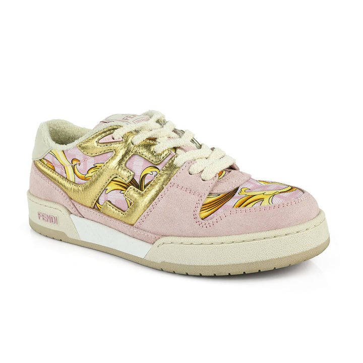 Fendi Fendace Pink 
Gold Match Chunky Sneakers