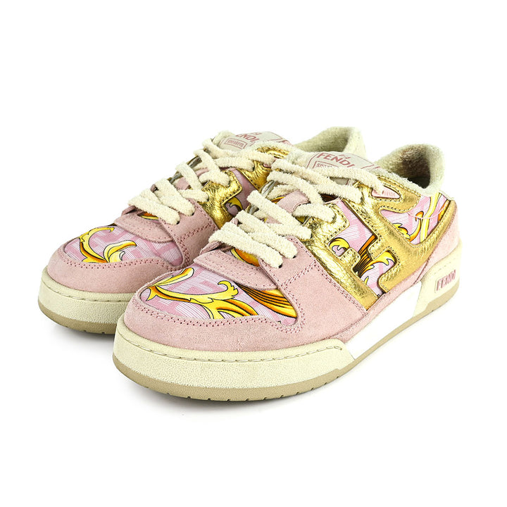 Fendi Fendace Pink 
Gold Match Chunky Sneakers