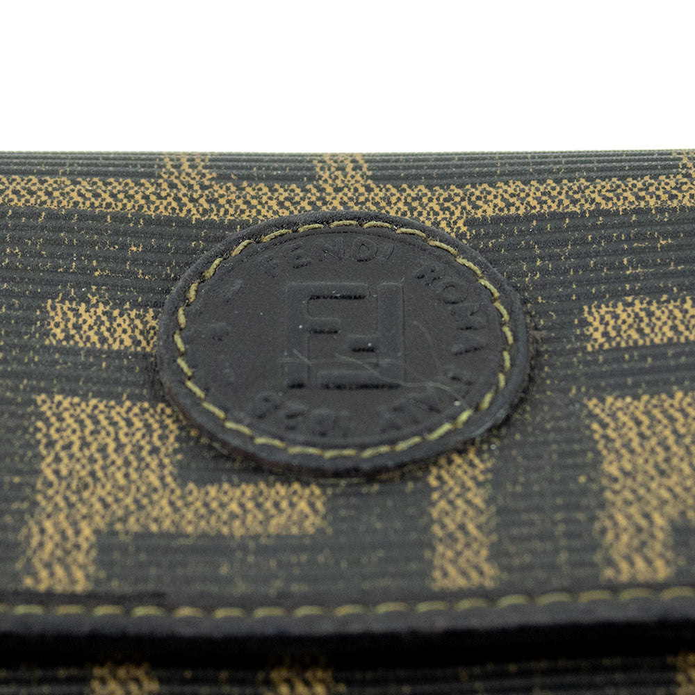 Fendi Brown Zucca Canvas Continental Wallet