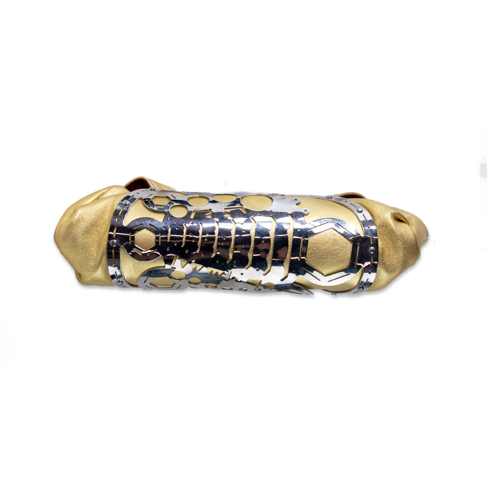 Fendi Gold and Silver Lobster Evening Clutch